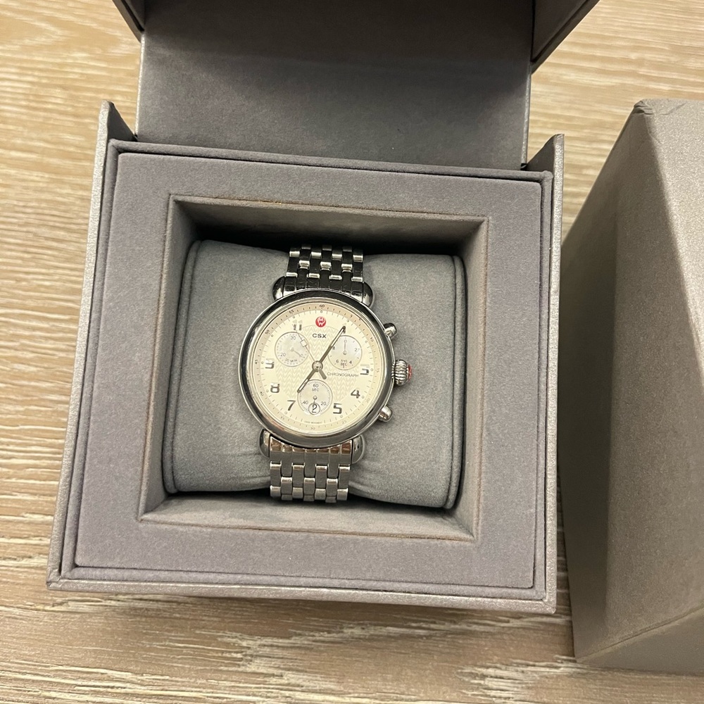 MICHELE CSX 39 Women's Watch Silver